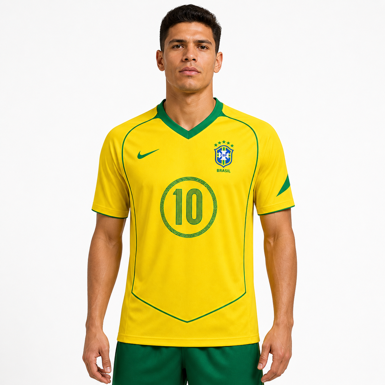 WearFlags Brazil 2004-2006 Home Retro Football Shirt