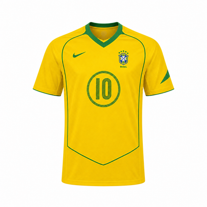 WearFlags Brazil 2004-2006 Home Retro Football Shirt